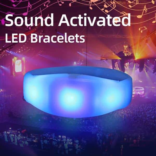 Sound Activated LED Silicone Bracelet